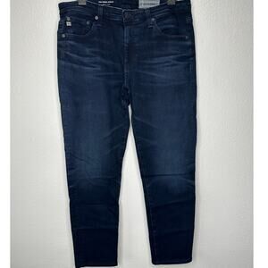 AG Adriano Dark Wash Whiskered The Prima Ankle Cigarette Ankle Jean 30R